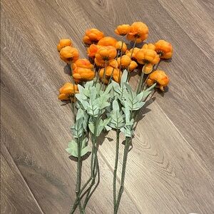 Orange Floral Stems - Home Accent